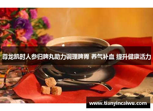 尊龙凯时人参归脾丸助力调理脾胃 养气补血 提升健康活力